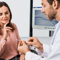 Patient und Doktor mit Procurve